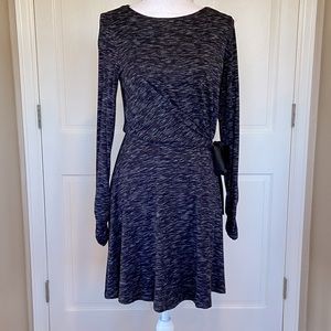 Anthropologie Black Faux Wrap “Talia” Dress